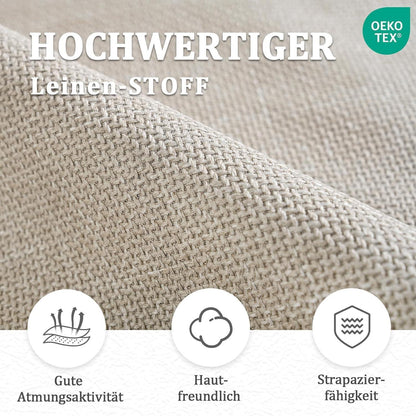 Drehbarer Esszimmerstuhl Set Beige – 6er Pack mit Armlehne