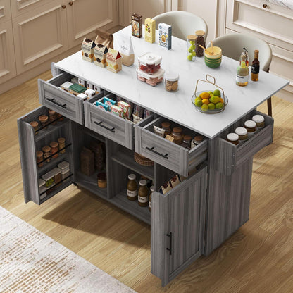 Küchenwagen mit Arbeitsplatte & Rollen – Modern & Flexibel