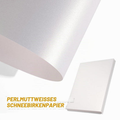 Seidenpapier Weiß Glitzer 20 Blatt 70x50cm Geschenkpapier