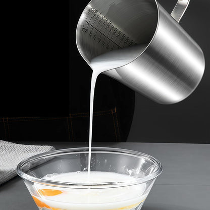 1500ml Edelstahl Messbecher mit Griff & Tropfschutz