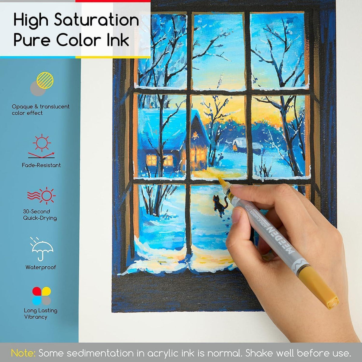 Acrylstifte Set 96 Farben – Doppelspitze für Kunst & Basteln