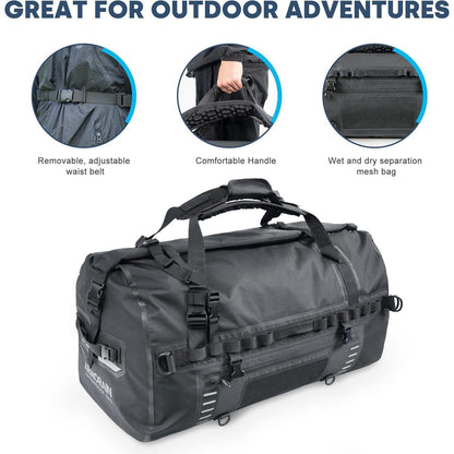 Wasserdichte Reisetasche 90-110L für Motorrad, Auto & Boot