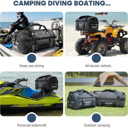 Wasserdichte Reisetasche 90-110L für Motorrad, Auto & Boot