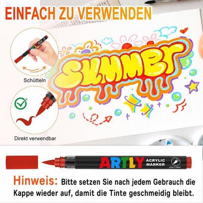 Acrylstifte Set 320 Farben – Deckend & Wasserlöslich
