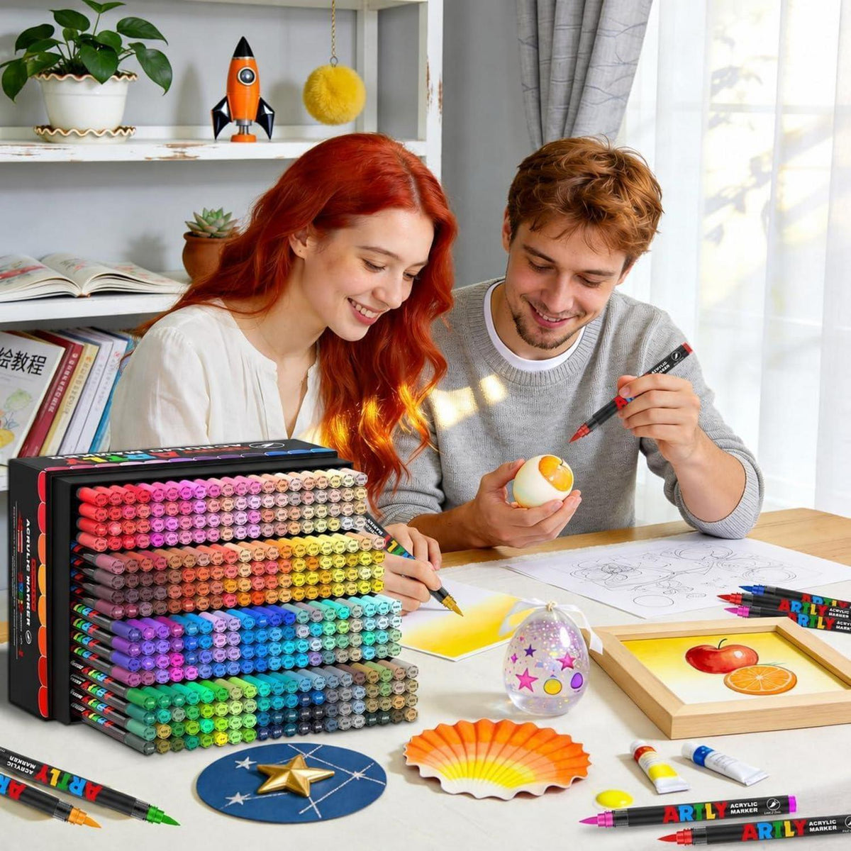 Acrylstifte Set 320 Farben – Deckend & Wasserlöslich