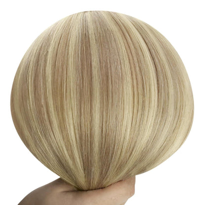 Blond Echthaar Tressen 35cm – Volumenspendend & Langanhaltend