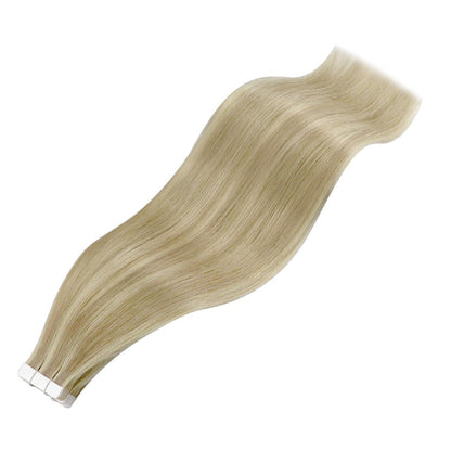 Blond Tape Extensions Echthaar 40cm - 20 Strähnen