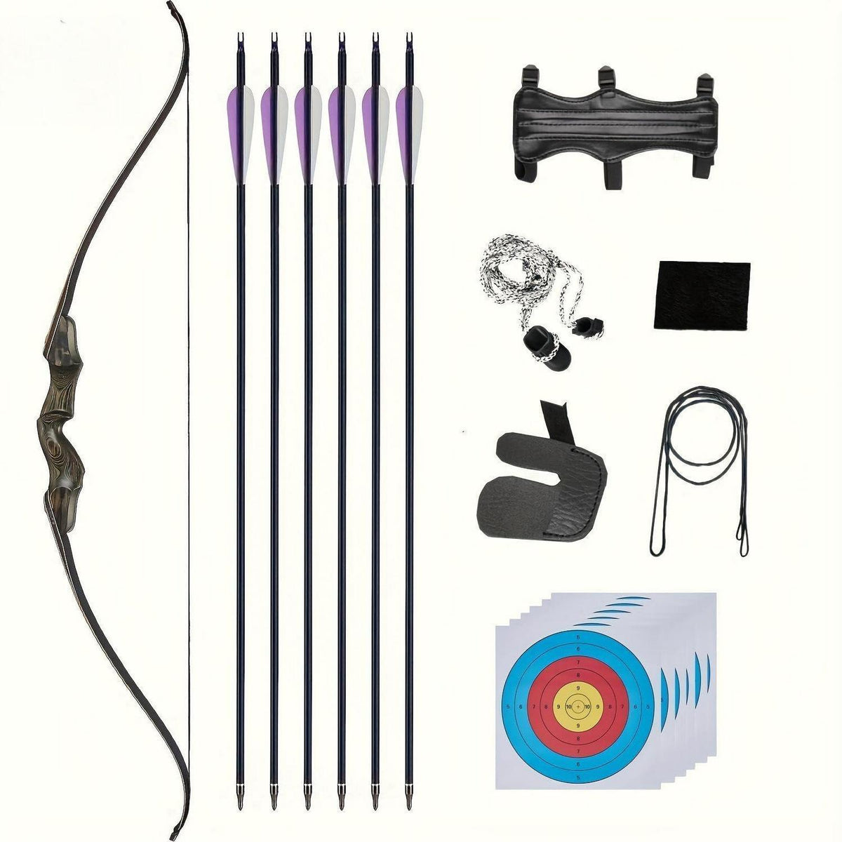 Recurvebogen Set 152cm – Jagd & Zieltraining für Erwachsene