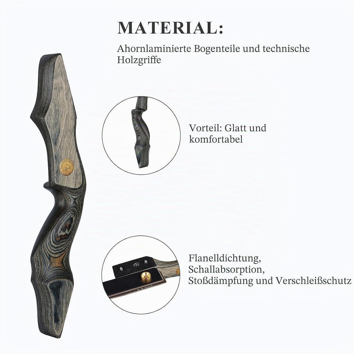 Recurvebogen Set 152cm – Jagd & Zieltraining für Erwachsene