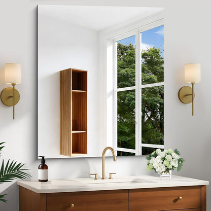 Rahmenloser Wandspiegel Rechteckig 90x75 cm – Modern & Klar