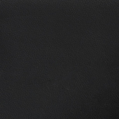 Chesterfield Sofa 2-Sitzer Schwarz Kunstleder