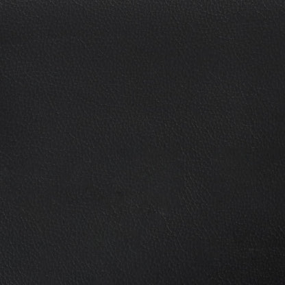 Chesterfield Sofa 3-Sitzer Schwarz Kunstleder