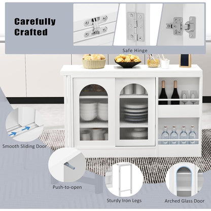 Klappbarer Esstisch mit Stauraum & Schublade – Weiß 121.5x76.7cm