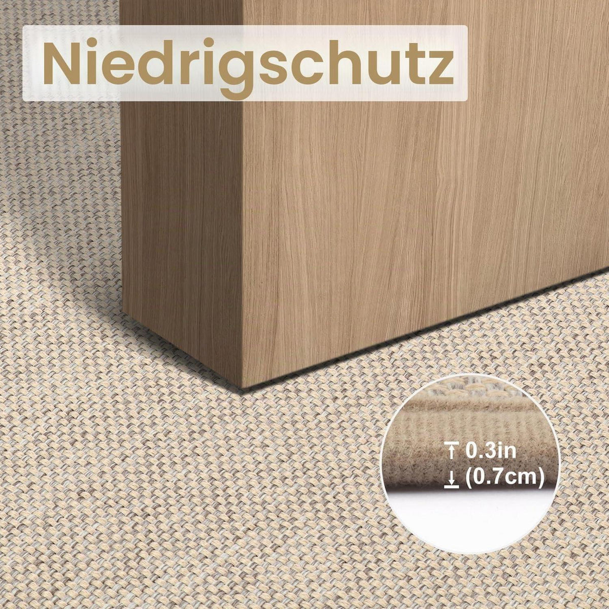 Rutschfeste Fußmatte Innen 81x121 cm – Saugstark & Waschbar