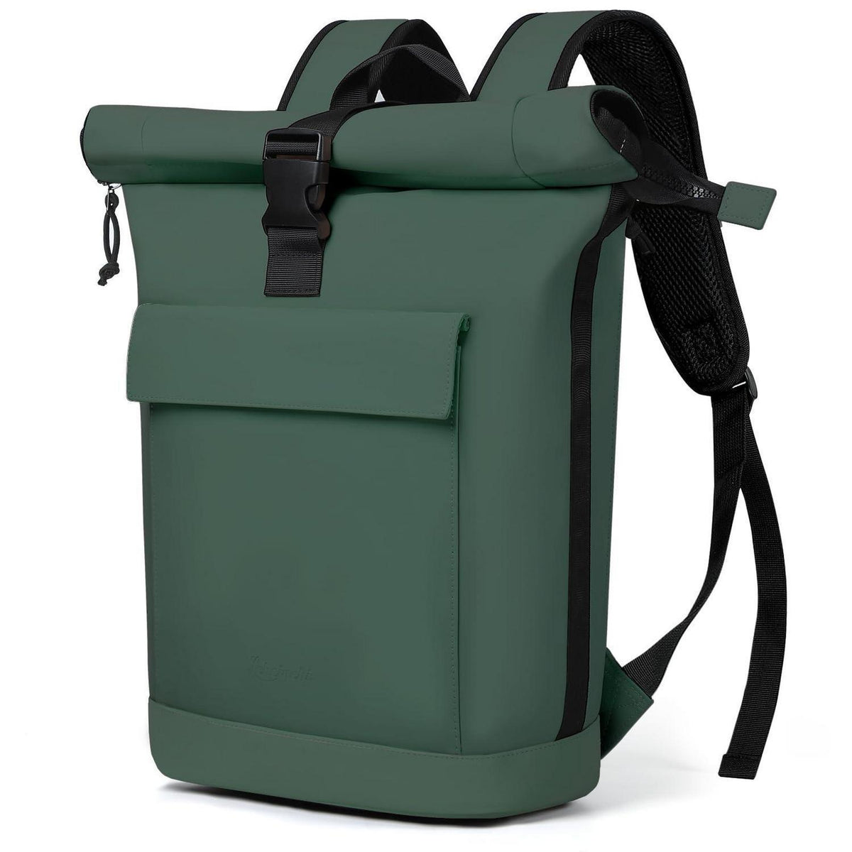 Rolltop Rucksack Dunkelgrün – Wasserdichter 17" Laptop Rucksack