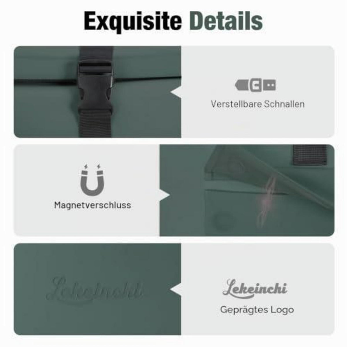 Rolltop Rucksack Dunkelgrün – Wasserdichter 17" Laptop Rucksack