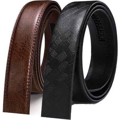 Herren Gürtel Echtleder Ratschenschnalle Automatik 3,5 cm Business Casual