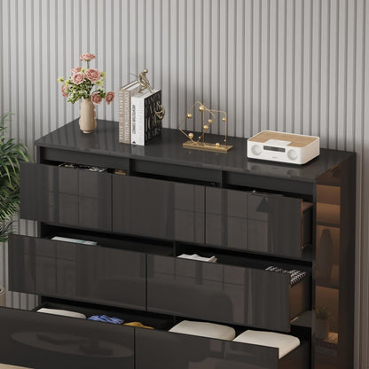 Weiße Kommode mit 6/7/8 Schubladen – Schlafzimmer Sideboard