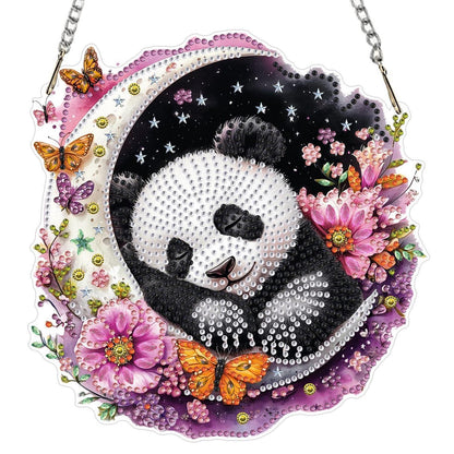 Diamantmalerei Panda Fensterbild 5D Suncatcher Bausatz