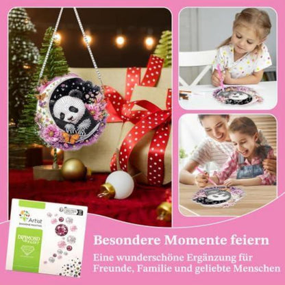 Diamantmalerei Panda Fensterbild 5D Suncatcher Bausatz