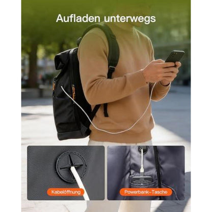 RollTop Rucksack 25L – Spritzwassergeschützt & Vielseitig
