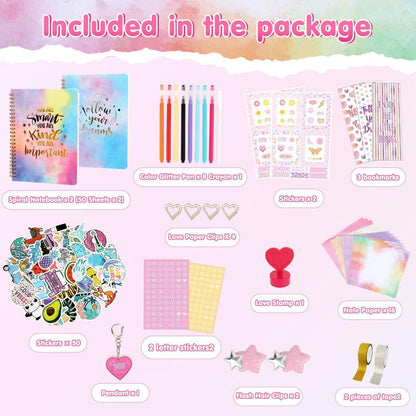 Tagebuch Set für Mädchen – Kreatives DIY Journal & Scrapbook