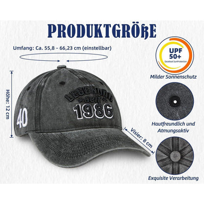 Geschenkset 40. Geburtstag Männer: Sack, Cap & Socken