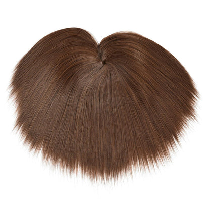 Haar Topper Damen 15cm Dunkelrotbraun Synthetik Haarteil