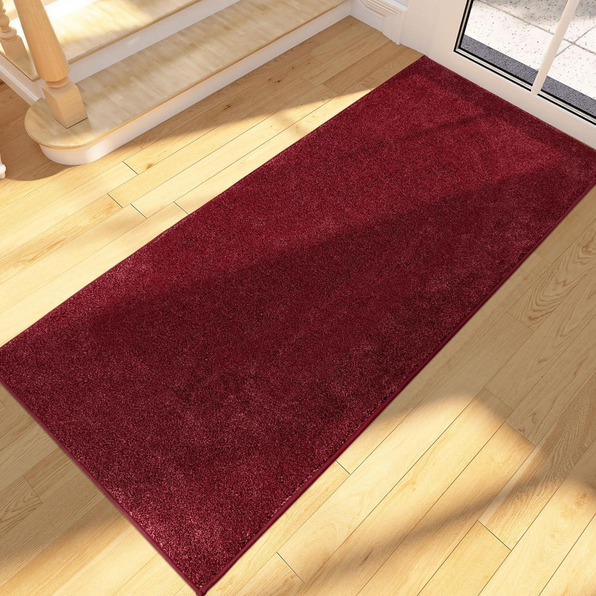 Rotter Läufer Teppich 60x210 cm – Schmutzfangmatte Innen