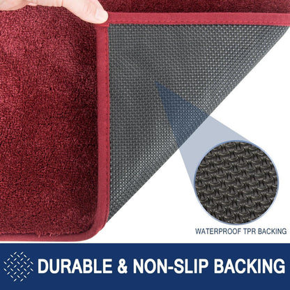 Rotter Läufer Teppich 60x210 cm – Schmutzfangmatte Innen