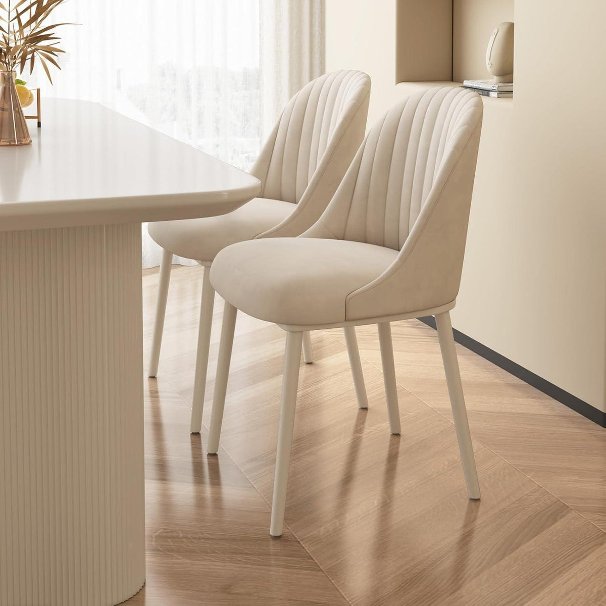 Samt Esszimmerstühle Set (4) – Modern & Komfortabel