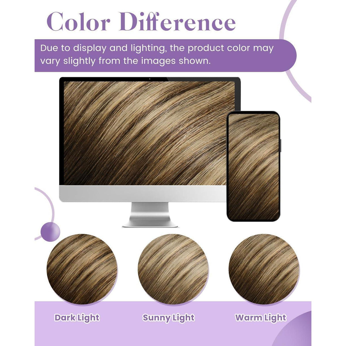 Echthaar Tressen Braun Balayage 40cm - Weft Extension