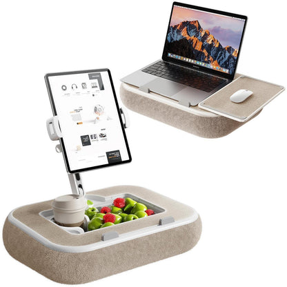 Kindle Tablet Halter Kissen 360° Verstellbar mit Snackschale