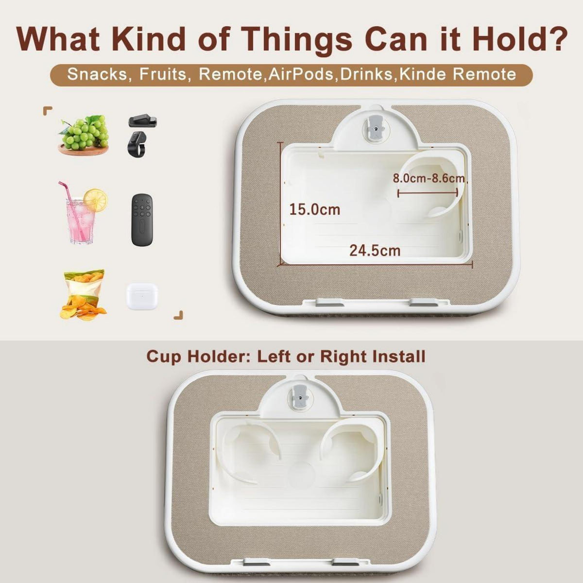 Kindle Tablet Halter Kissen 360° Verstellbar mit Snackschale
