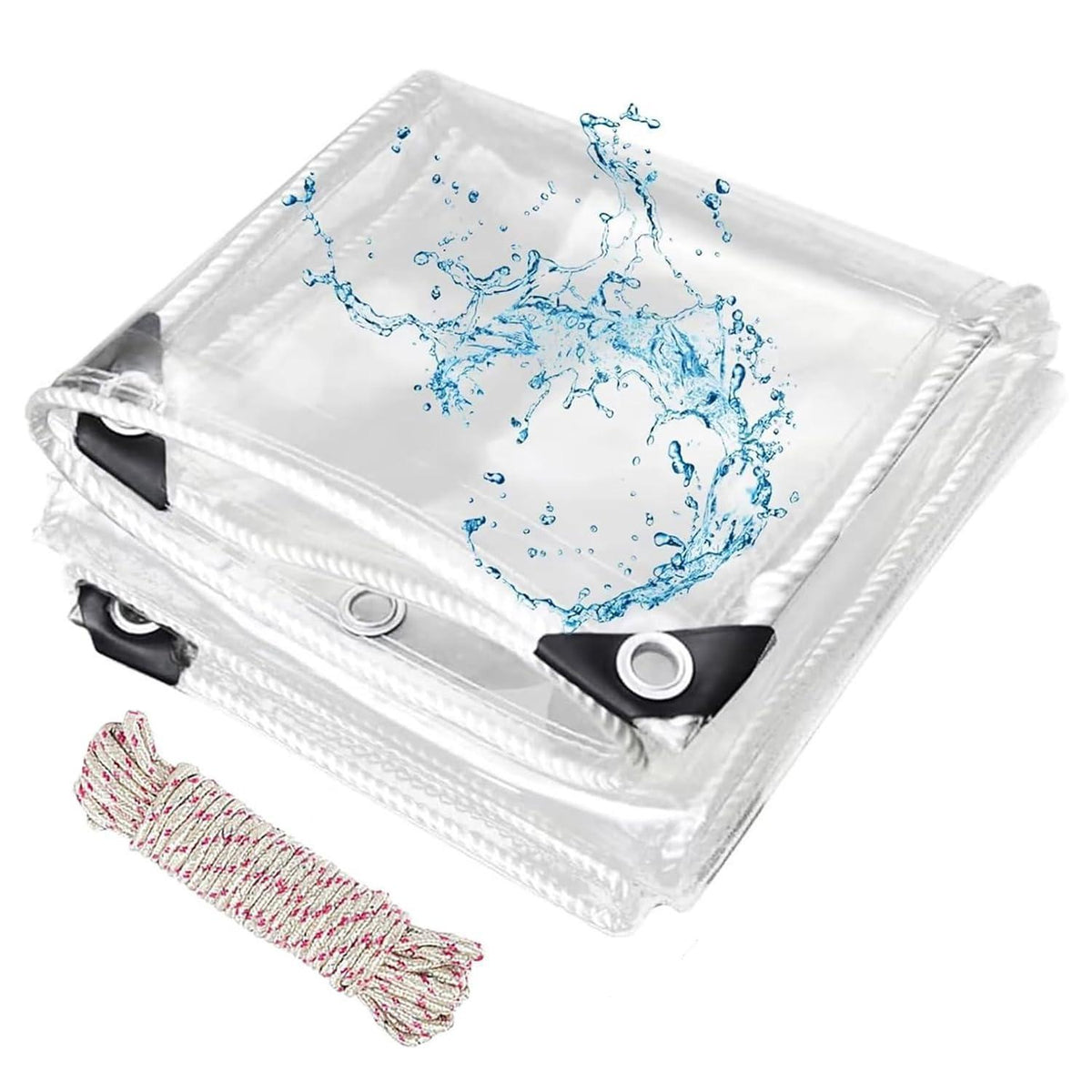 Transparente Plane 3x2m mit Ösen – Wasserdicht & Reißfest