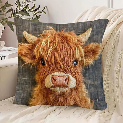 2er Set Kissenbezüge Niedliche Tiere 45x45cm