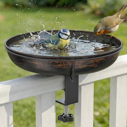 Hängende Vogeltränke aus Metall für Balkon & Garten