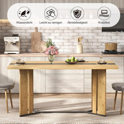 Esstisch 150cm Eiche Skandinavischer Stil Holz Esstisch