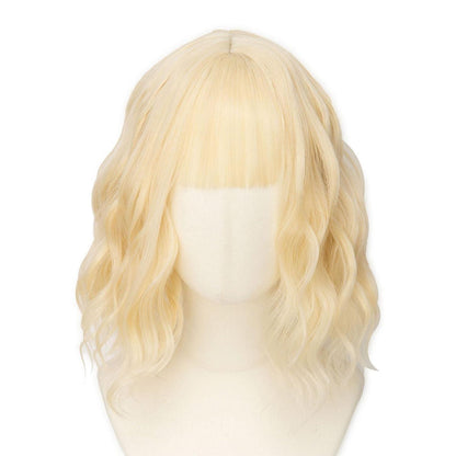 Blonde Bob Perücke mit Pony – 12 Zoll, gewellt