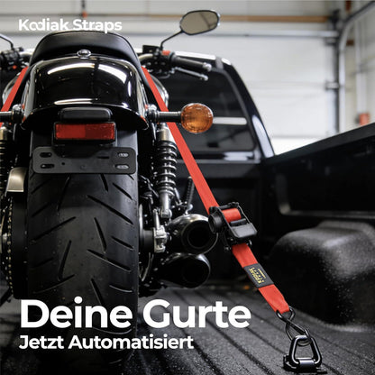 Spanngurte mit Ratsche 3m | 1360KG | Rot 4er-Set