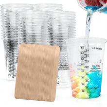 50x Epoxidharz Mischbecher Set mit Skala & Rührstäben