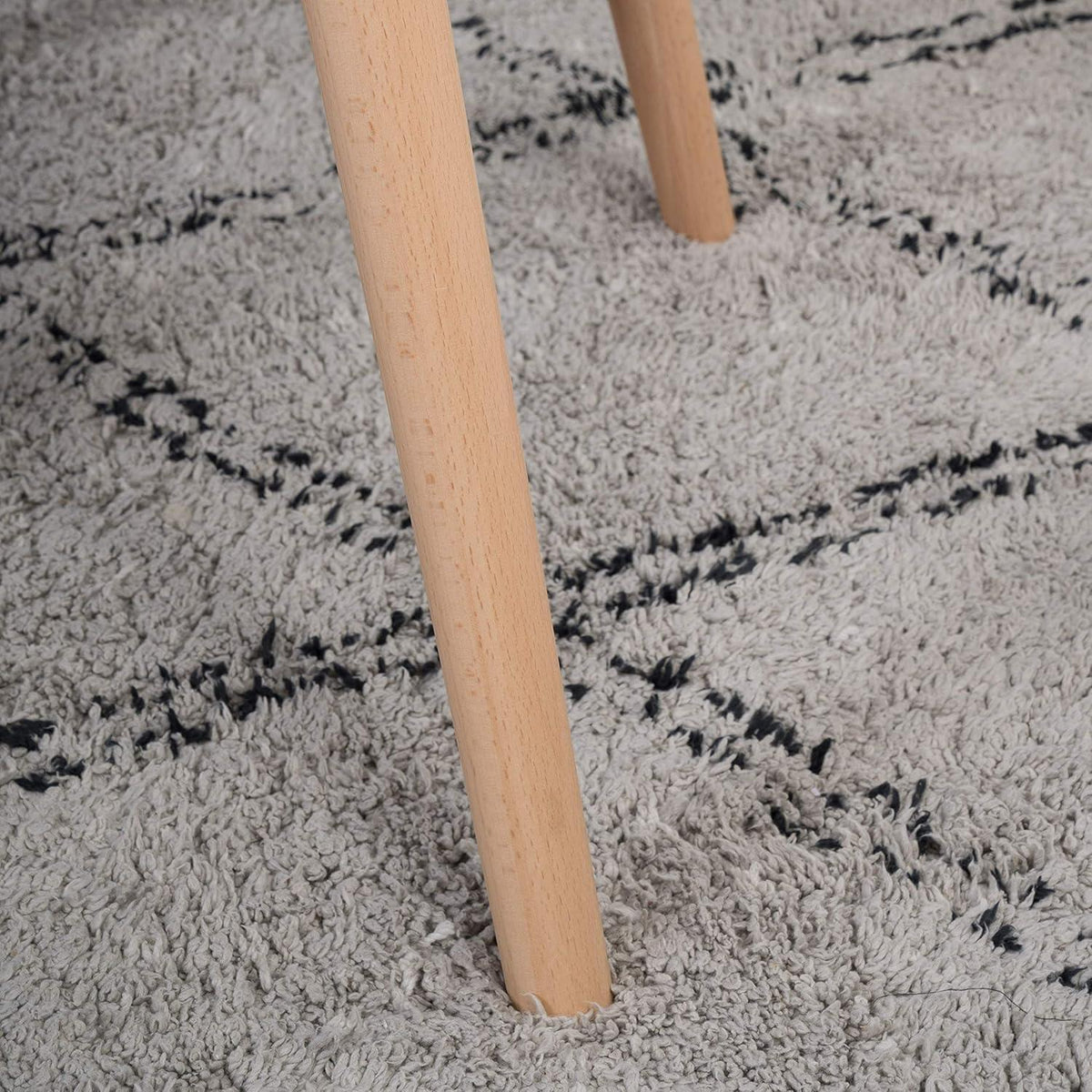 Mid-Century Modern Sessel blaugrün mit Holzbeinen