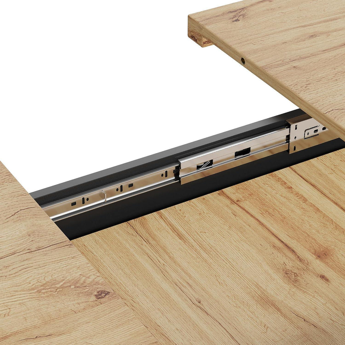 Ausziehbarer Esstisch Holz 110-140cm mit Stauraum