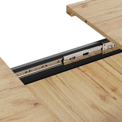 Ausziehbarer Esstisch Holz 110-140cm mit Stauraum