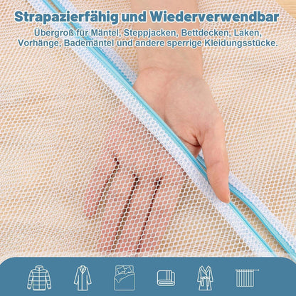Wäschenetze 2er Set XXL & XXXL – Grobmaschig & Wiederverwendbar