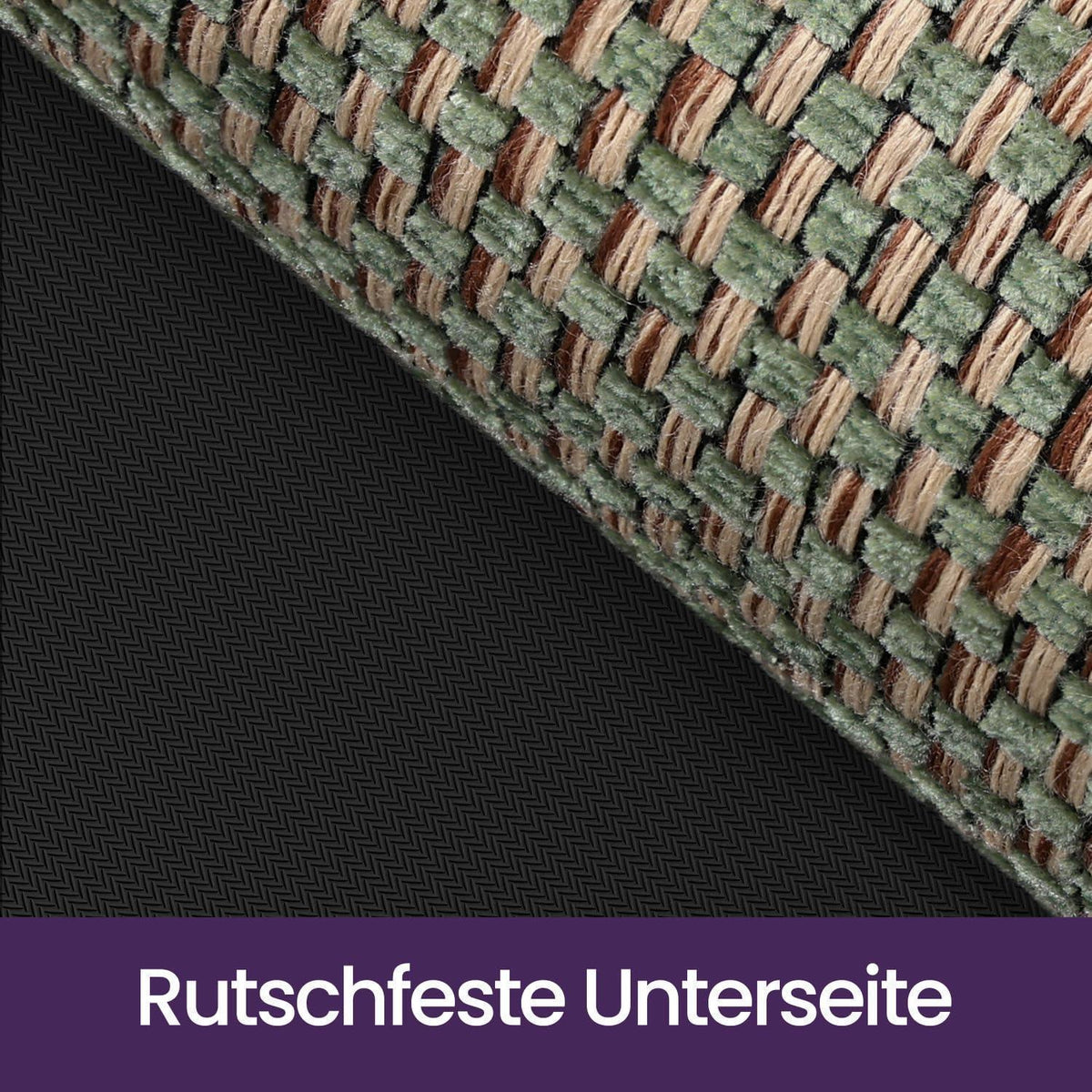 Fußmatte Innen Grün 90x140 cm – Rutschfest & Saugstark