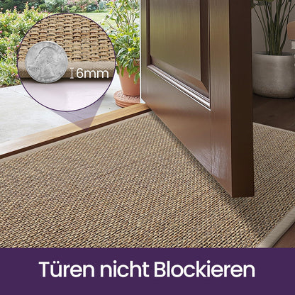 Fußmatte Innen rutschfest 90x140 cm – Saugstark & Beige