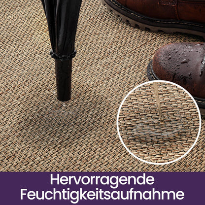Fußmatte Innen rutschfest 90x140 cm – Saugstark & Beige