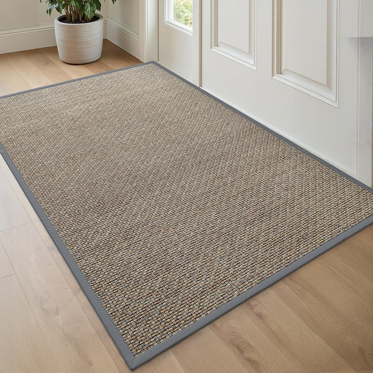 Fußmatte Grau 90x140 cm – Rutschfest & Saugstark für Innen