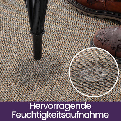 Fußmatte Grau 90x140 cm – Rutschfest & Saugstark für Innen